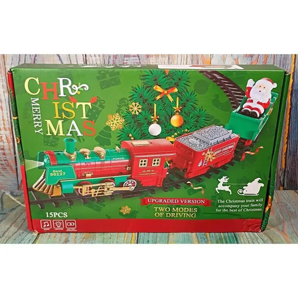 Merry Christmas Upgraded Version Train Set with Two Modes of‎ Driving